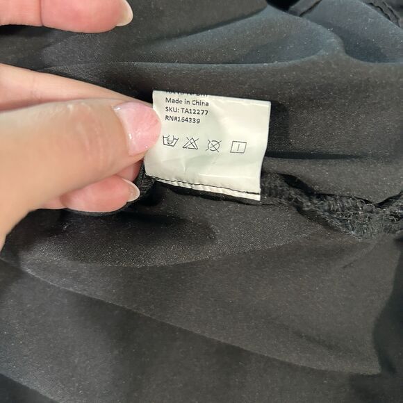 Petal And Pup Womens Top Small Floral Lined Dark Fairy Business Casual Sheer Slv - Picture 10 of 11